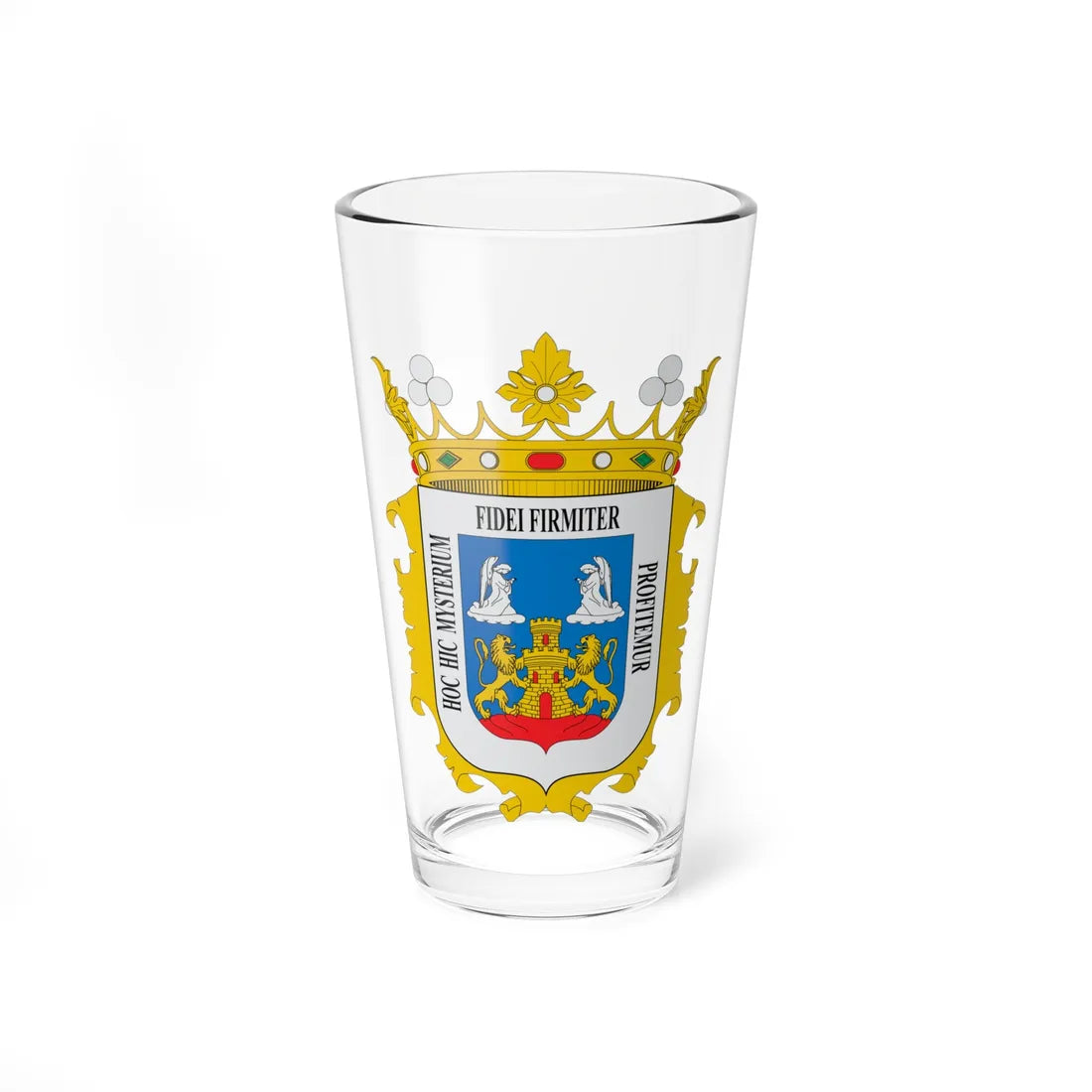 Escudo de Lugo (Spain) (Coat of Arms) Pint Glass 16oz - Go Mug Yourself