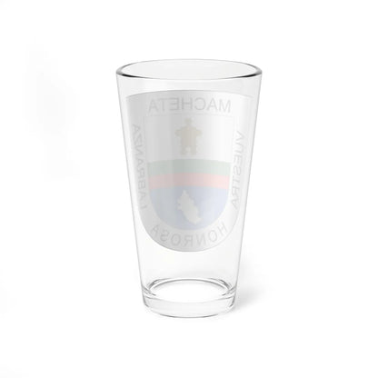 Escudo de Machetá (Colombia) (Coat of Arms) Pint Glass 16oz - Go Mug Yourself
