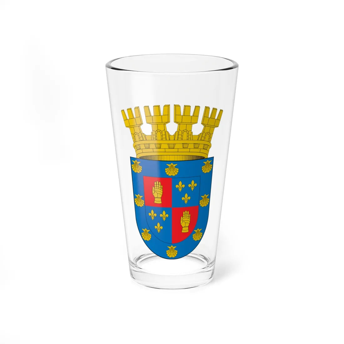 Escudo de Macul (Chile) (Coat of Arms) Pint Glass 16oz 16oz - Go Mug Yourself
