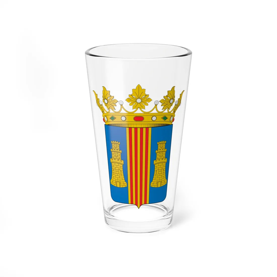 Escudo de Magallón (Spain) (Coat of Arms) Pint Glass 16oz 16oz - Go Mug Yourself