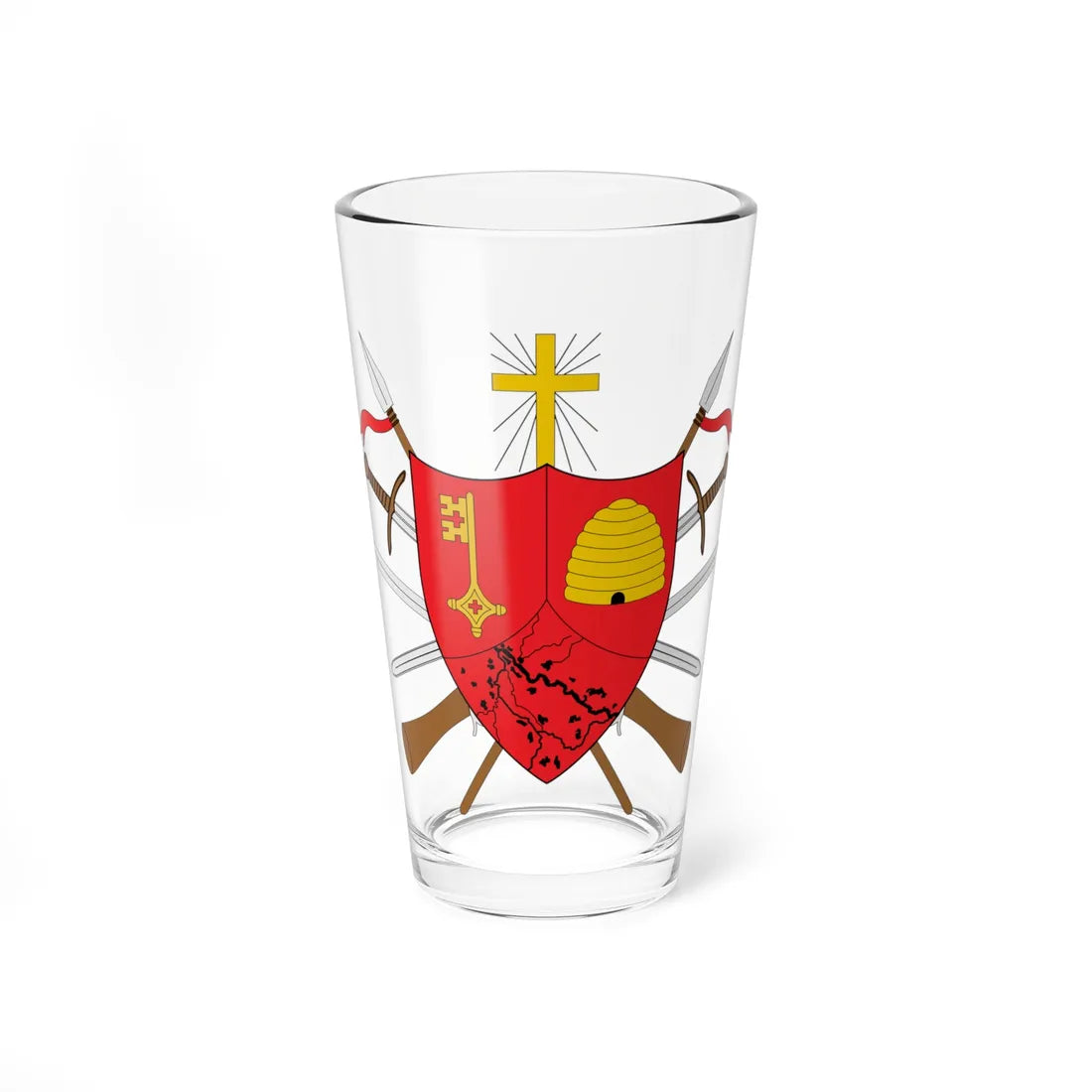 Escudo de Magangué (Colombia) (Coat of Arms) Pint Glass 16oz 16oz - Go Mug Yourself