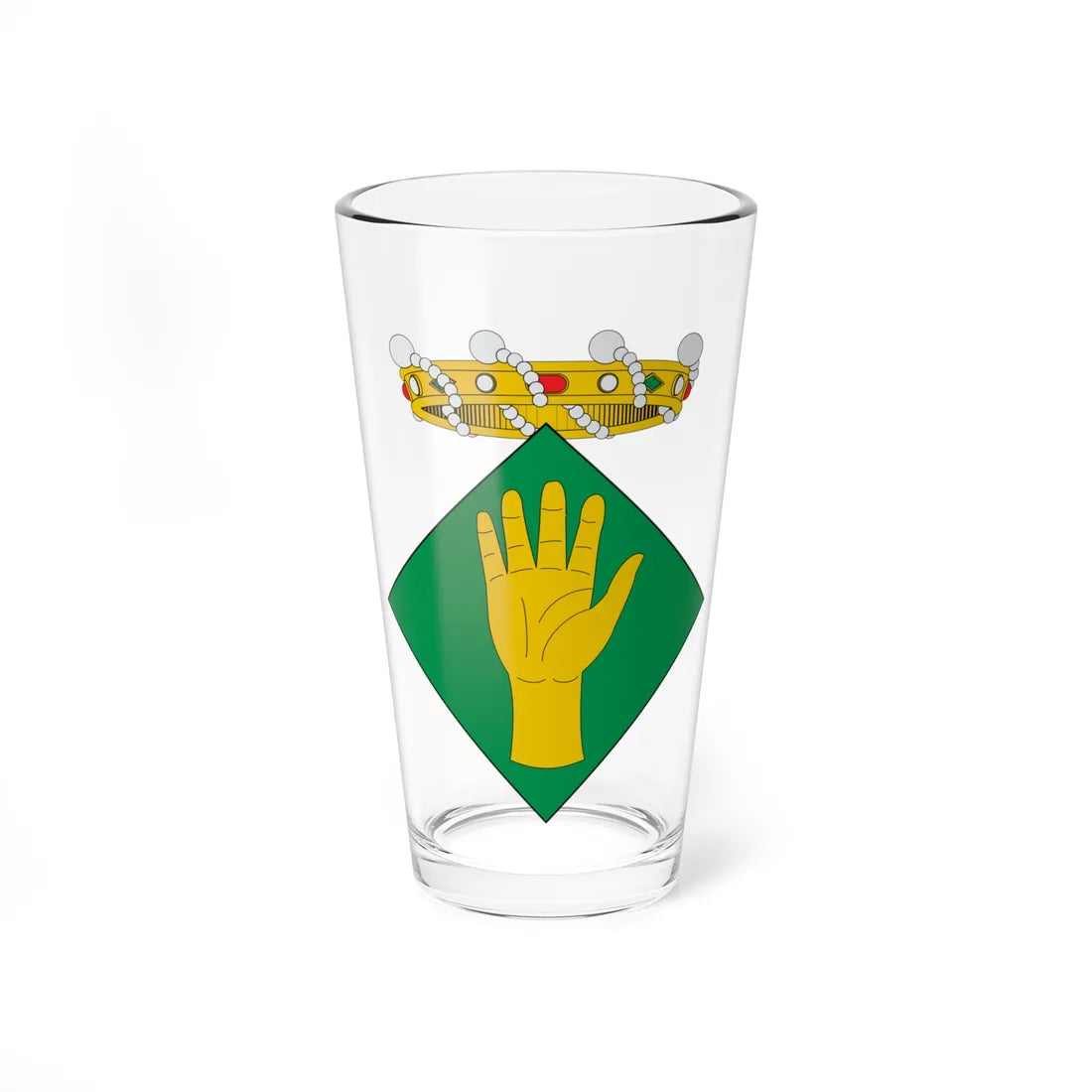 Escudo de Maials (Spain) (Coat of Arms) Pint Glass 16oz 16oz - Go Mug Yourself