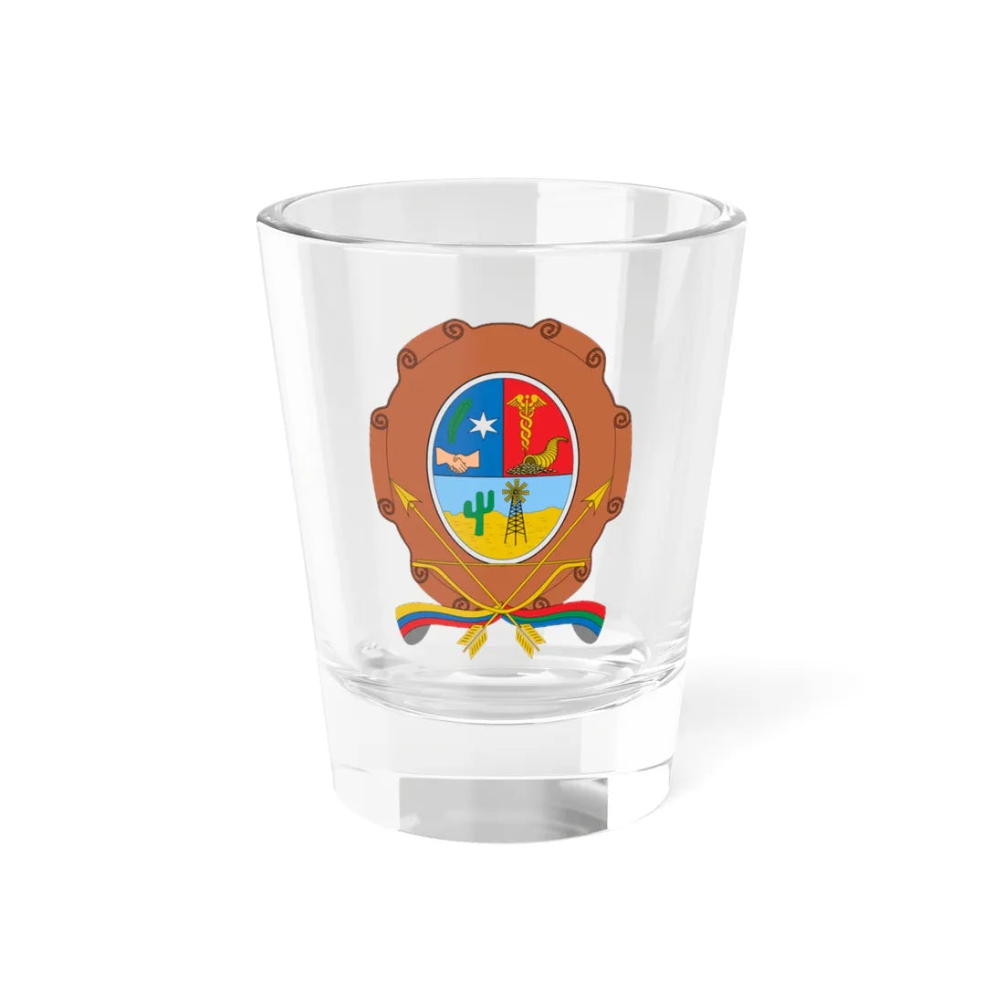 Escudo de Maicao (Colombia) (Coat of Arms) Shot Glass 1.5oz 1.5oz - Go Mug Yourself