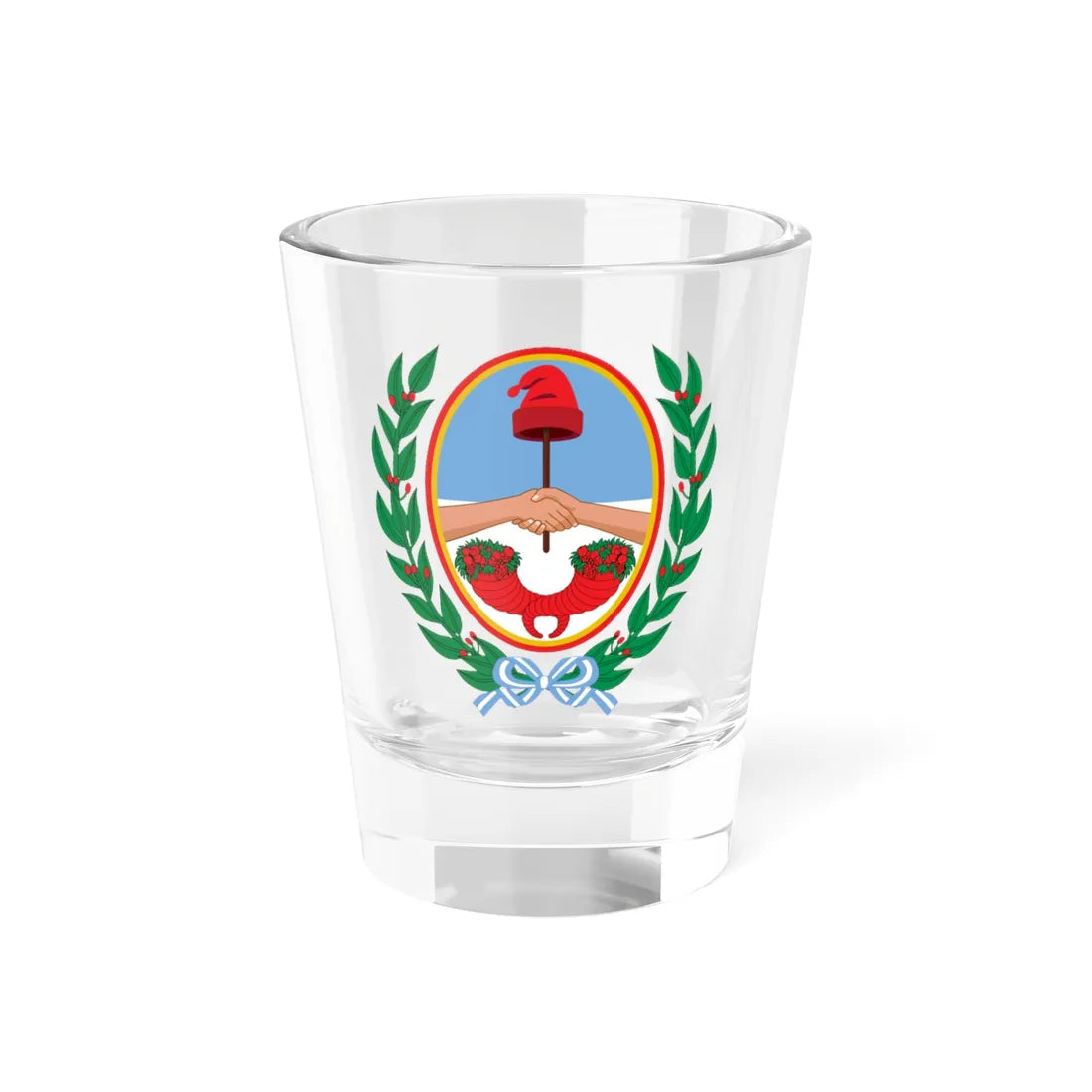 Escudo de Maipú Mendoza (Argentina) (Coat of Arms) Shot Glass 1.5oz 1.5oz - Go Mug Yourself