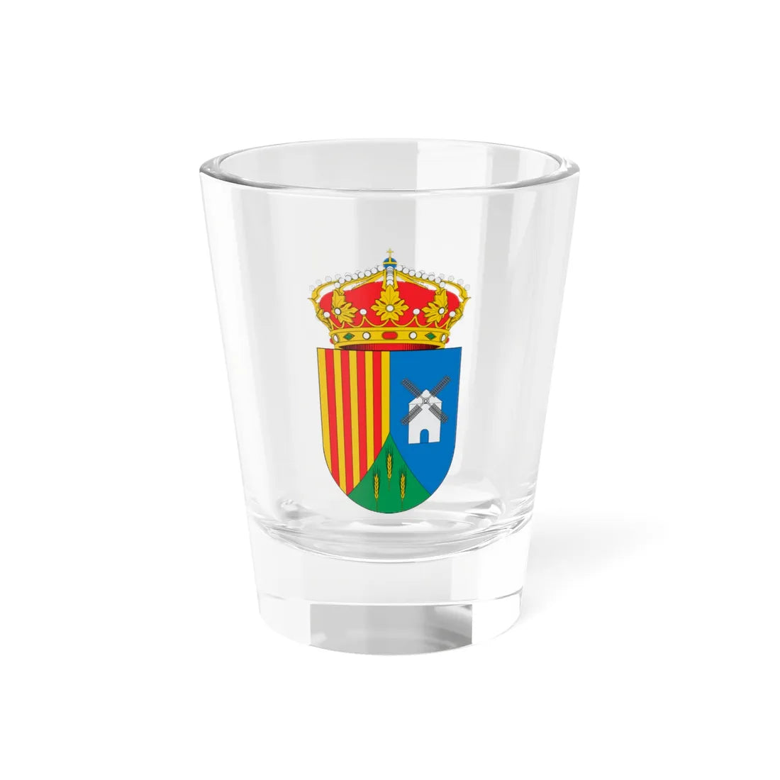 Escudo de Malanquilla (Spain) (Coat of Arms) Shot Glass 1.5oz 1.5oz - Go Mug Yourself
