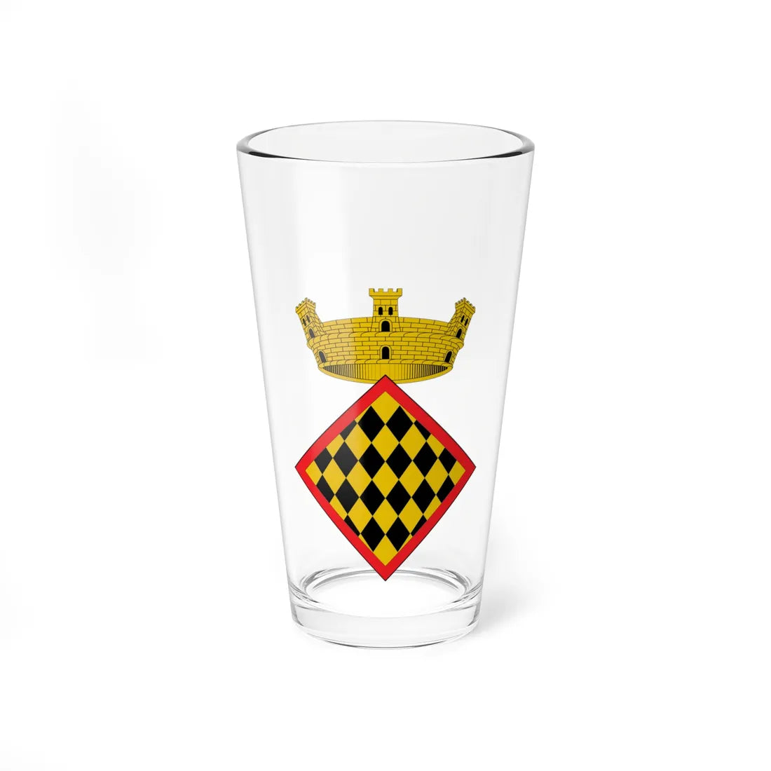 Escudo de Malla (Spain) (Coat of Arms) Pint Glass 16oz 16oz - Go Mug Yourself