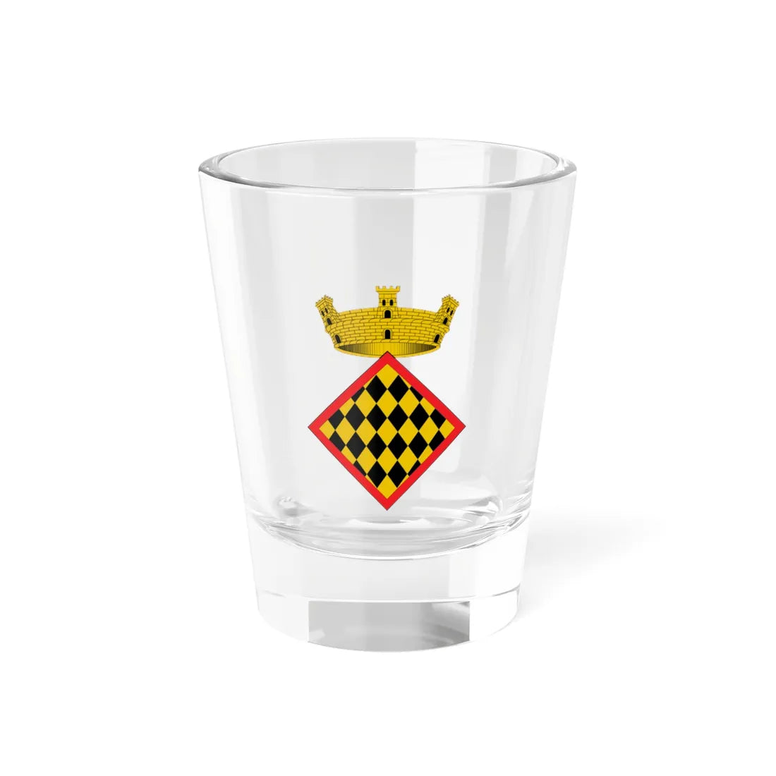 Escudo de Malla (Spain) (Coat of Arms) Shot Glass 1.5oz 1.5oz - Go Mug Yourself