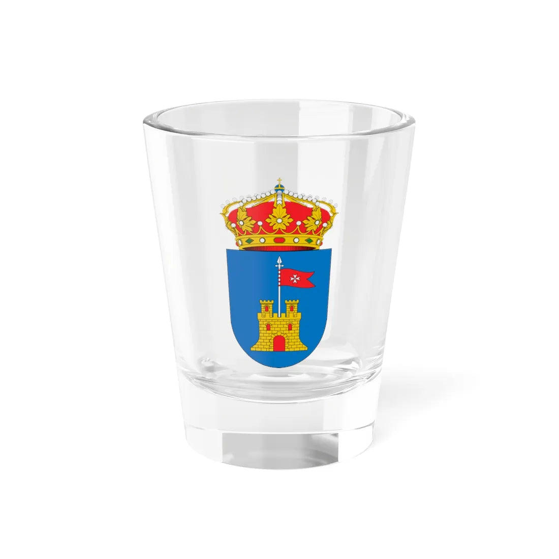 Escudo de Mallén (Spain) (Coat of Arms) Shot Glass 1.5oz 1.5oz - Go Mug Yourself