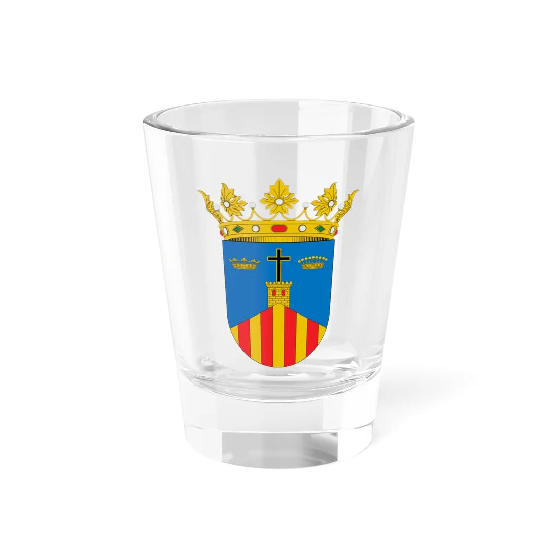 Escudo de Malón (Spain) (Coat of Arms) Shot Glass 1.5oz 1.5oz - Go Mug Yourself