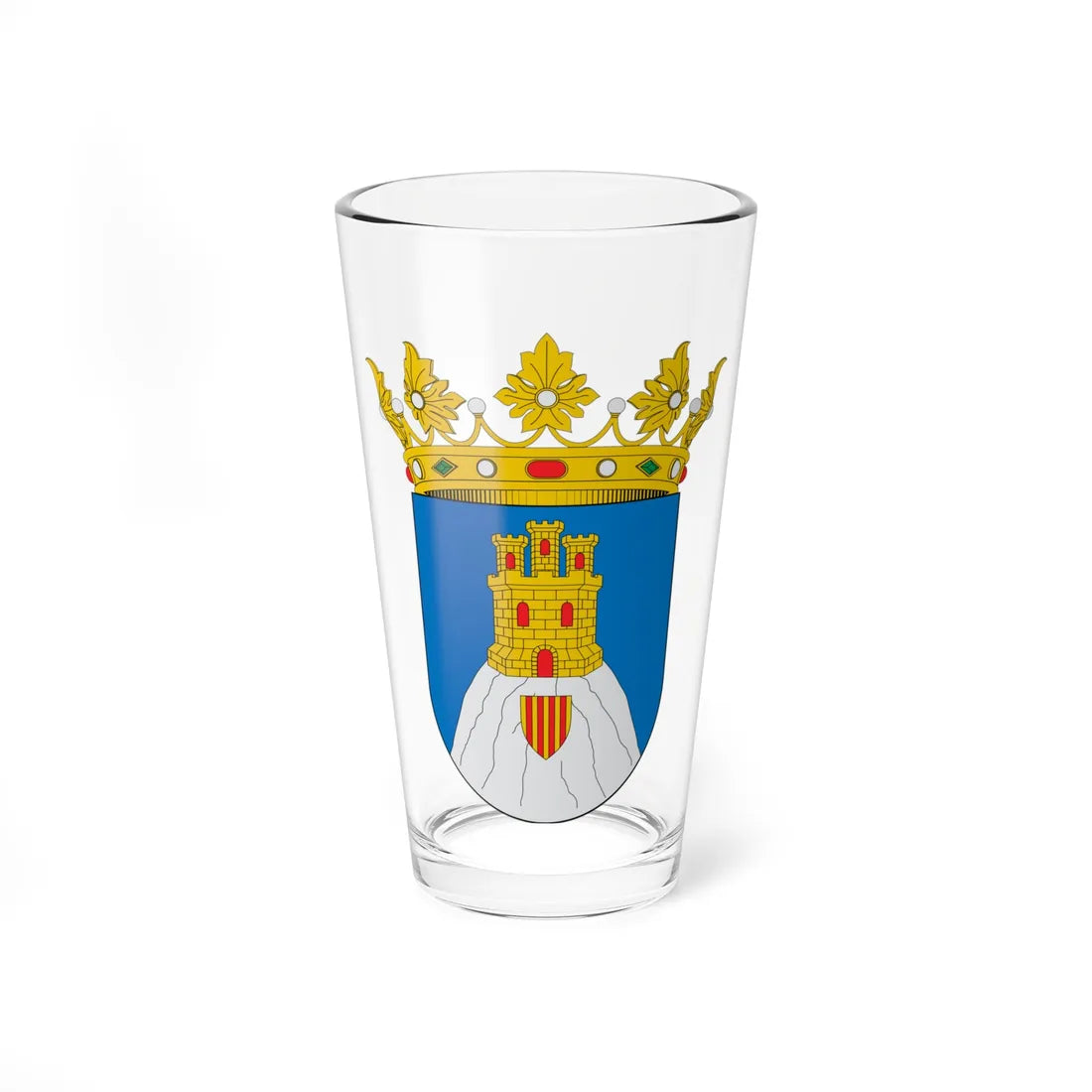 Escudo de Maluenda (Spain) (Coat of Arms) Pint Glass 16oz 16oz - Go Mug Yourself