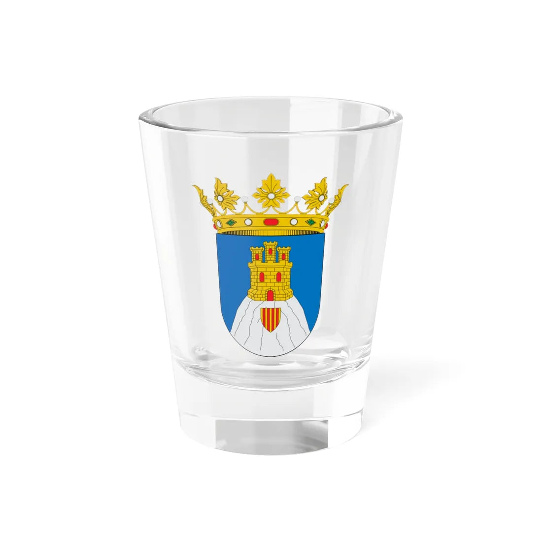 Escudo de Maluenda (Spain) (Coat of Arms) Shot Glass 1.5oz 1.5oz - Go Mug Yourself