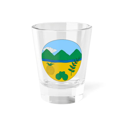 Escudo de Manaure Balcón del Cesar (Colombia) (Coat of Arms) Shot Glass 1.5oz 1.5oz - Go Mug Yourself