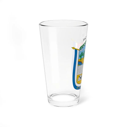 Escudo de Manaure La Guajira (Colombia) (Coat of Arms) Pint Glass 16oz - Go Mug Yourself