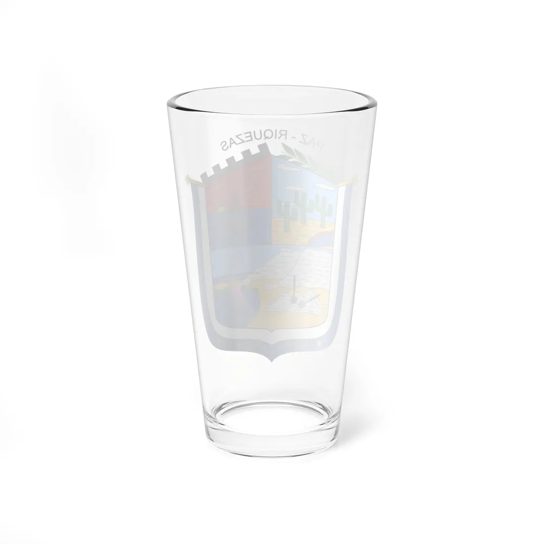 Escudo de Manaure La Guajira (Colombia) (Coat of Arms) Pint Glass 16oz - Go Mug Yourself