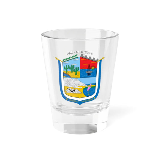 Escudo de Manaure La Guajira (Colombia) (Coat of Arms) Shot Glass 1.5oz 1.5oz - Go Mug Yourself
