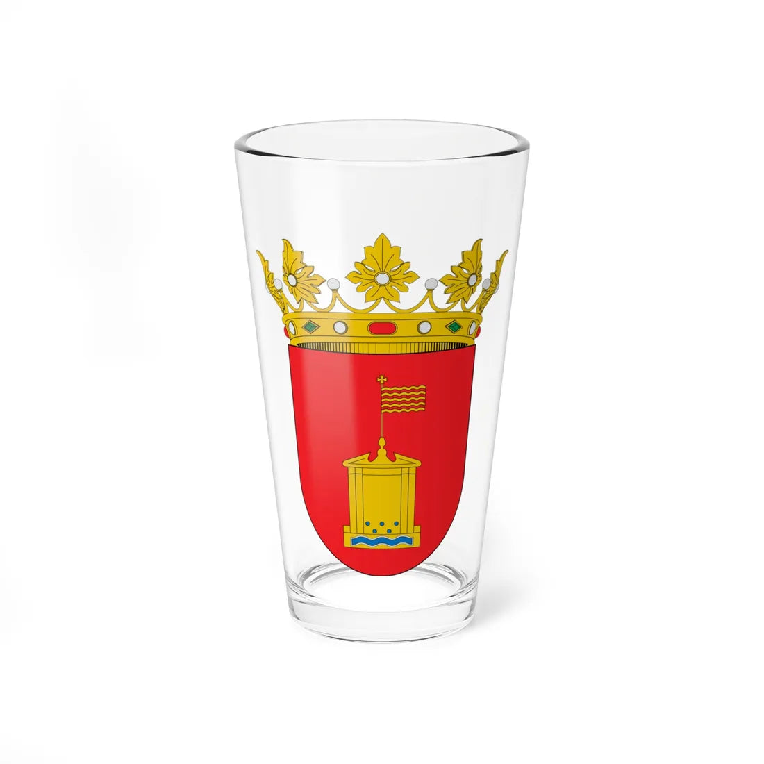 Escudo de Manchones (Spain) (Coat of Arms) Pint Glass 16oz 16oz - Go Mug Yourself