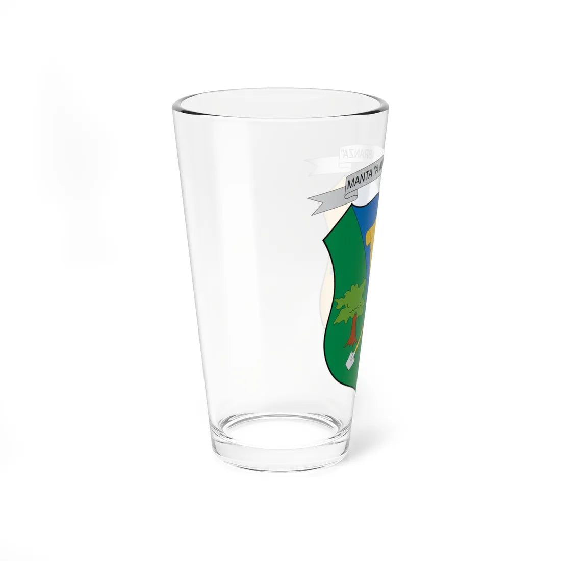Escudo de Manta Cundinamarca (Colombia) (Coat of Arms) Pint Glass 16oz - Go Mug Yourself