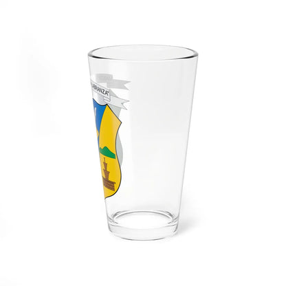 Escudo de Manta Cundinamarca (Colombia) (Coat of Arms) Pint Glass 16oz - Go Mug Yourself