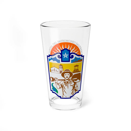 Escudo de María Elena (Chile) (Coat of Arms) Pint Glass 16oz 16oz - Go Mug Yourself