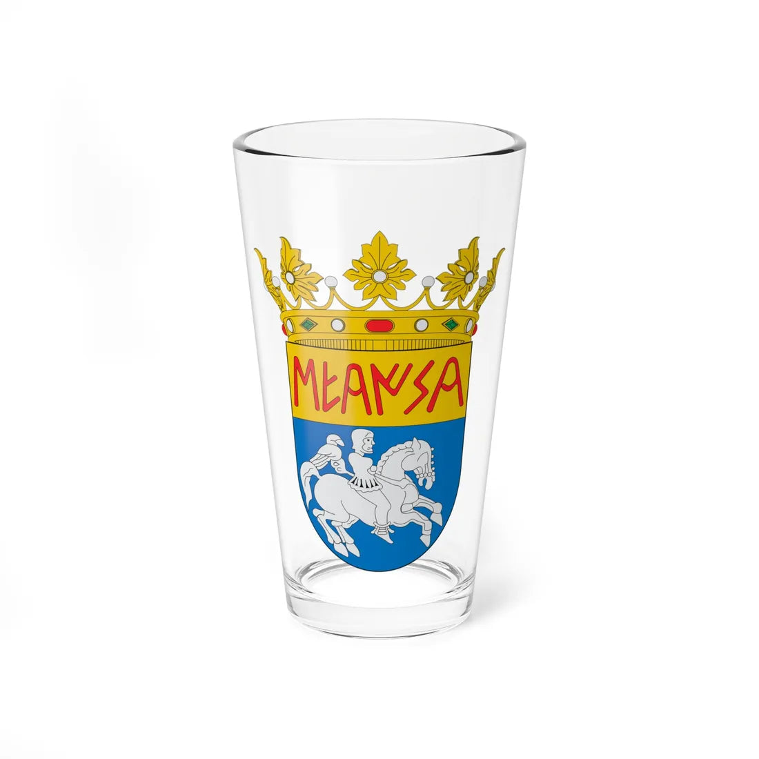 Escudo de Mara (Spain) (Coat of Arms) Pint Glass 16oz 16oz - Go Mug Yourself