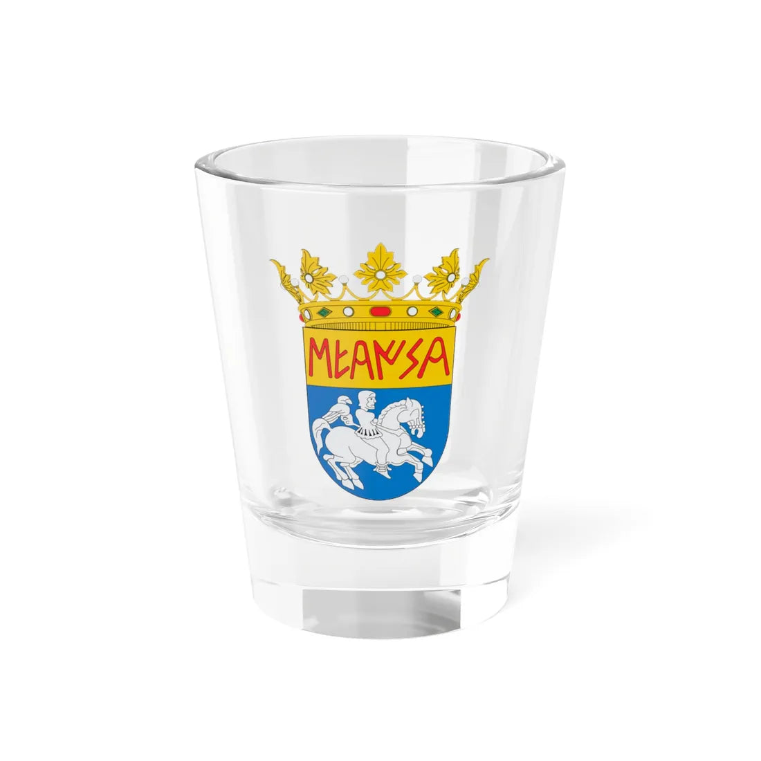 Escudo de Mara (Spain) (Coat of Arms) Shot Glass 1.5oz 1.5oz - Go Mug Yourself
