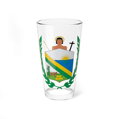 Escudo de Margarita Bolívar (Colombia) (Coat of Arms) Pint Glass 16oz 16oz - Go Mug Yourself