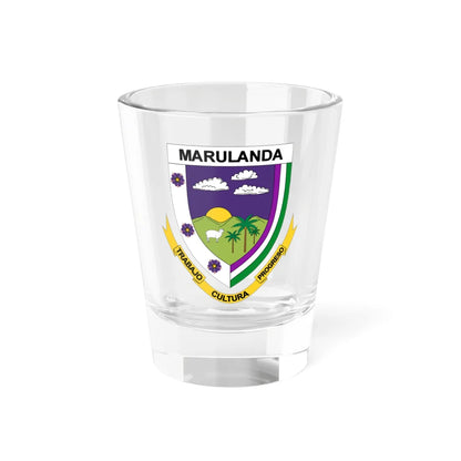 Escudo de Marulanda - Caldas (Colombia) (Coat of Arms) Shot Glass 1.5oz 1.5oz - Go Mug Yourself