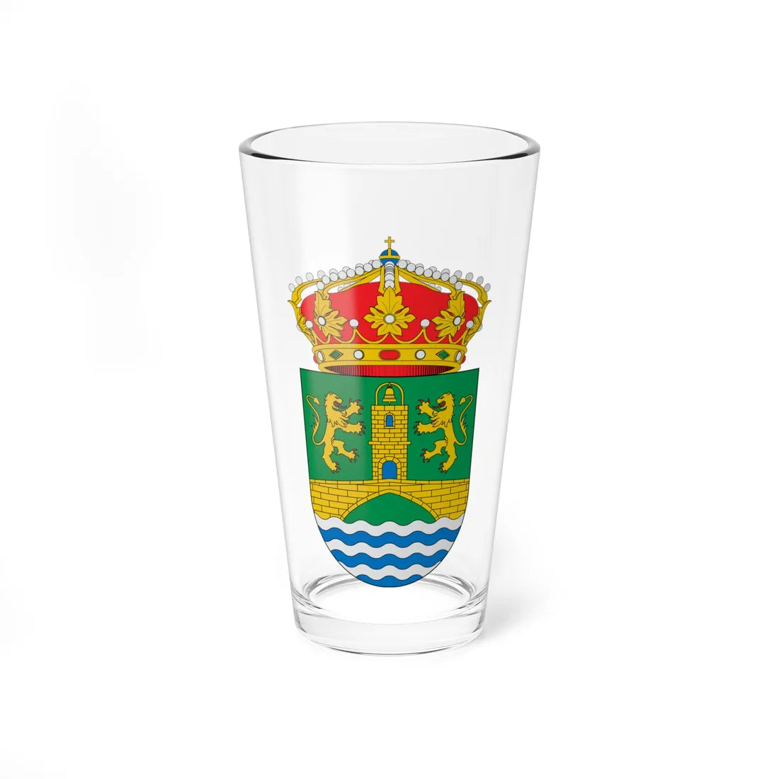 Escudo de Maside (Spain) (Coat of Arms) Pint Glass 16oz 16oz - Go Mug Yourself
