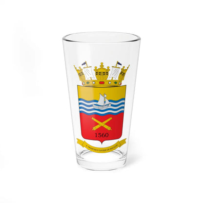 Escudo de Maullín (Chile) (Coat of Arms) Pint Glass 16oz 16oz - Go Mug Yourself
