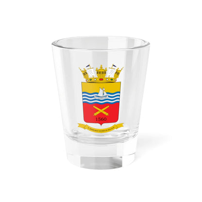 Escudo de Maullín (Chile) (Coat of Arms) Shot Glass 1.5oz 1.5oz - Go Mug Yourself
