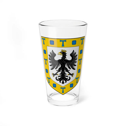 Escudo de Medellin Veracruz (Costa Rica) (Coat of Arms) Pint Glass 16oz 16oz - Go Mug Yourself