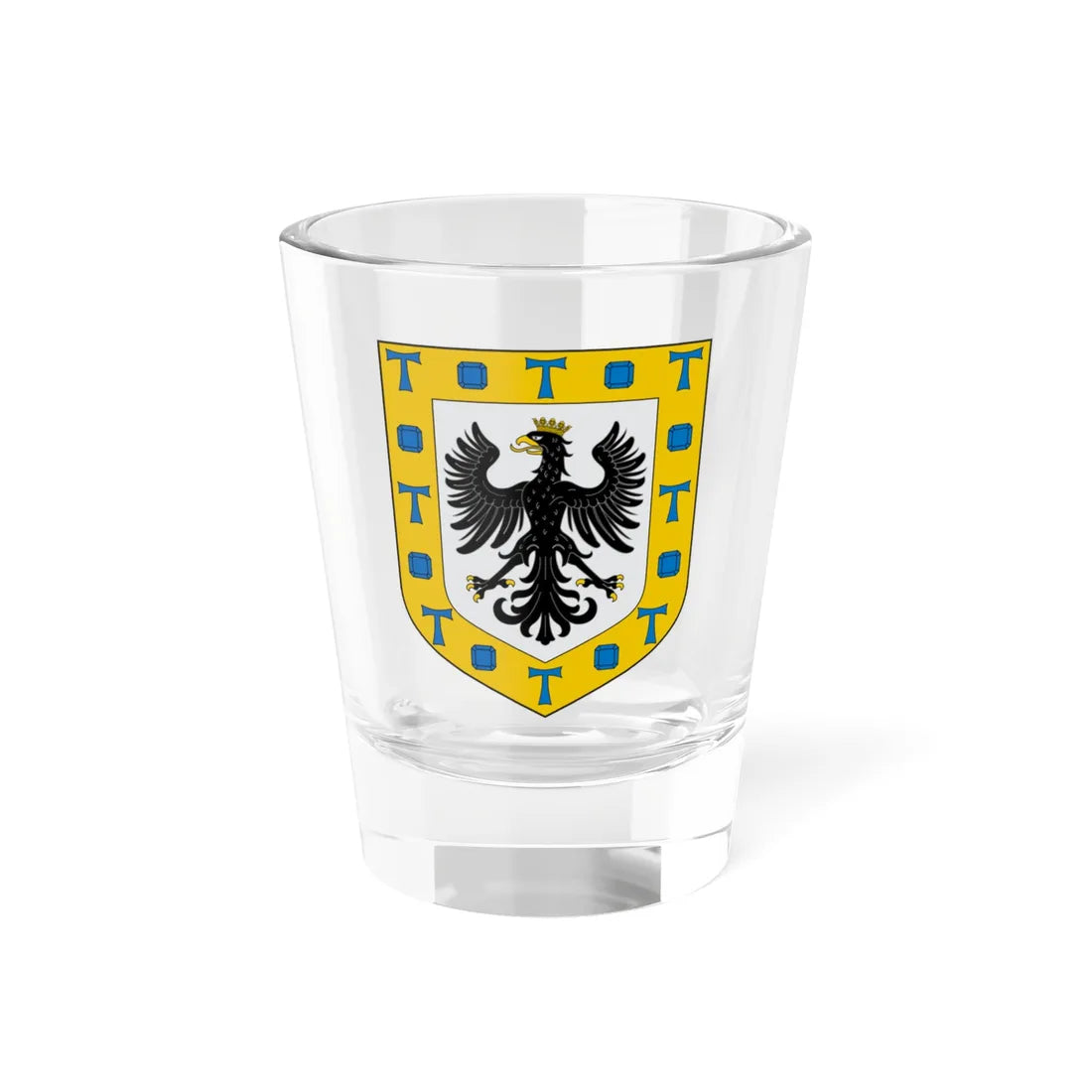 Escudo de Medellin Veracruz (Costa Rica) (Coat of Arms) Shot Glass 1.5oz 1.5oz - Go Mug Yourself