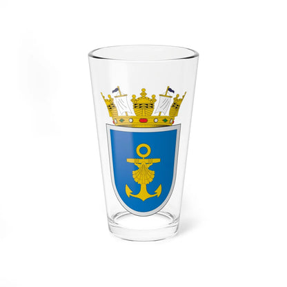 Escudo de Mejillones (Chile) (Coat of Arms) Pint Glass 16oz 16oz - Go Mug Yourself