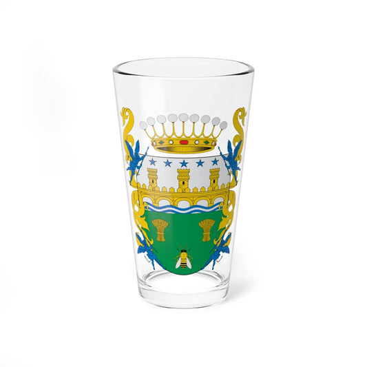 Escudo de Melipilla (Chile) (Coat of Arms) Pint Glass 16oz 16oz - Go Mug Yourself