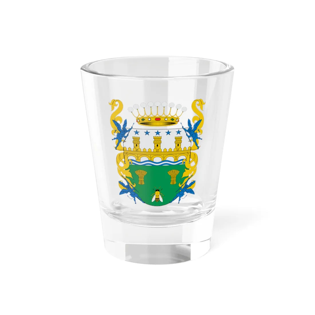 Escudo de Melipilla (Chile) (Coat of Arms) Shot Glass 1.5oz 1.5oz - Go Mug Yourself