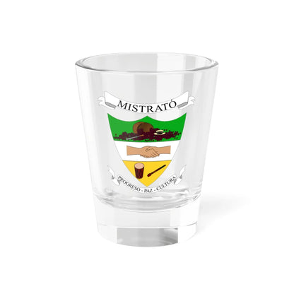 Escudo de Mistrató - Risaralda (Colombia) (Coat of Arms) Shot Glass 1.5oz 1.5oz - Go Mug Yourself