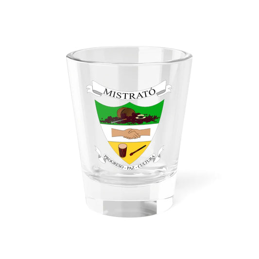 Escudo de Mistrató - Risaralda (Colombia) (Coat of Arms) Shot Glass 1.5oz 1.5oz - Go Mug Yourself