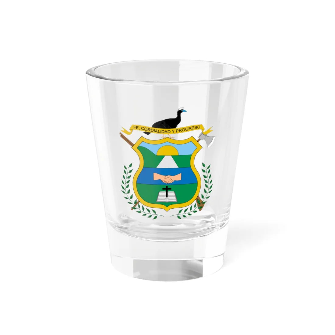 Escudo de Mitú (Colombia) (Coat of Arms) Shot Glass 1.5oz 1.5oz - Go Mug Yourself