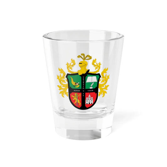 Escudo de Málaga Santander (Colombia) (Coat of Arms) Shot Glass 1.5oz 1.5oz - Go Mug Yourself