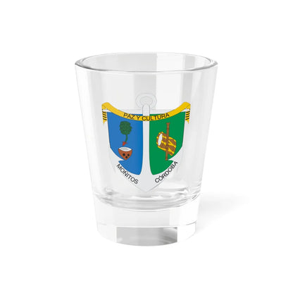 Escudo de Moñitos (Colombia) (Coat of Arms) Shot Glass 1.5oz 1.5oz - Go Mug Yourself