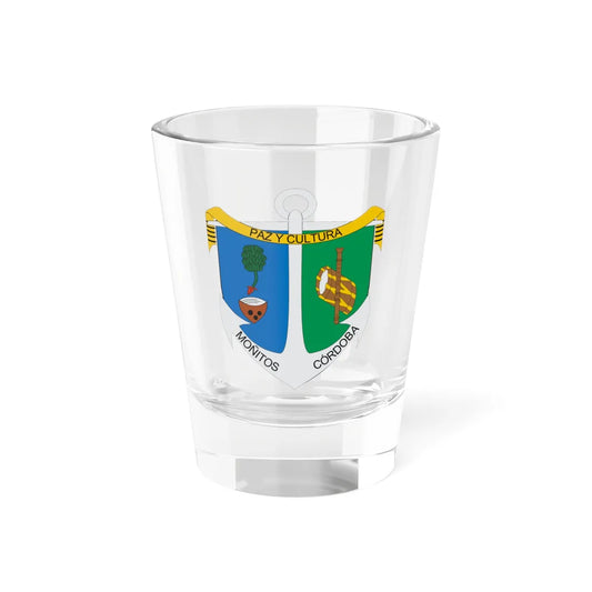 Escudo de Moñitos (Colombia) (Coat of Arms) Shot Glass 1.5oz 1.5oz - Go Mug Yourself