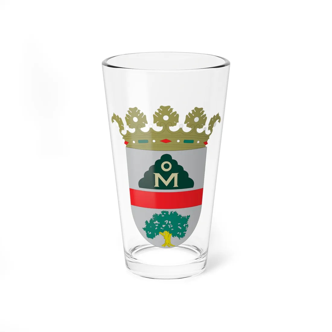 Escudo de Monegrillo (Spain) (Coat of Arms) Pint Glass 16oz 16oz - Go Mug Yourself