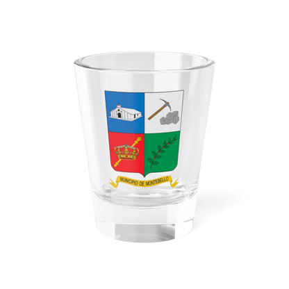 Escudo de Montebello (Colombia) (Coat of Arms) Shot Glass 1.5oz 1.5oz - Go Mug Yourself