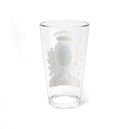 Escudo de Monterrey Nuevo León México (Costa Rica) (Coat of Arms) Pint Glass 16oz - Go Mug Yourself
