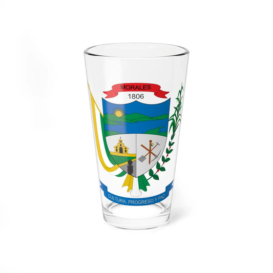Escudo de Morales Cauca (Colombia) (Coat of Arms) Pint Glass 16oz 16oz - Go Mug Yourself