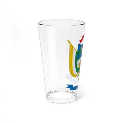 Escudo de Morales Cauca (Colombia) (Coat of Arms) Pint Glass 16oz - Go Mug Yourself