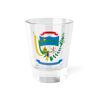 Escudo de Morales Cauca (Colombia) (Coat of Arms) Shot Glass 1.5oz 1.5oz - Go Mug Yourself