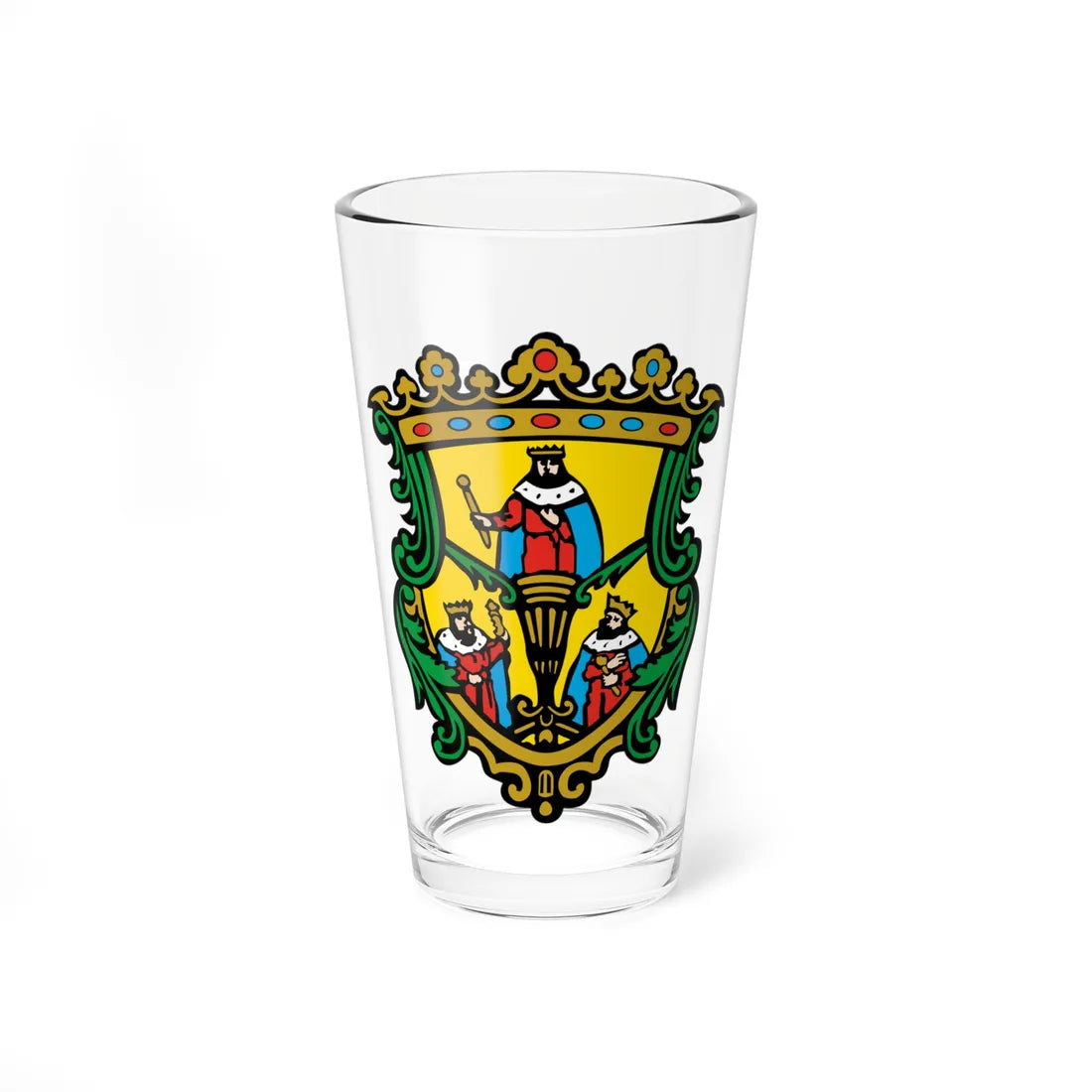 Escudo de Morelia (Costa Rica) (Coat of Arms) Pint Glass 16oz 16oz - Go Mug Yourself