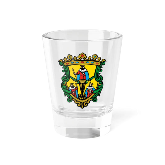 Escudo de Morelia (Costa Rica) (Coat of Arms) Shot Glass 1.5oz 1.5oz - Go Mug Yourself