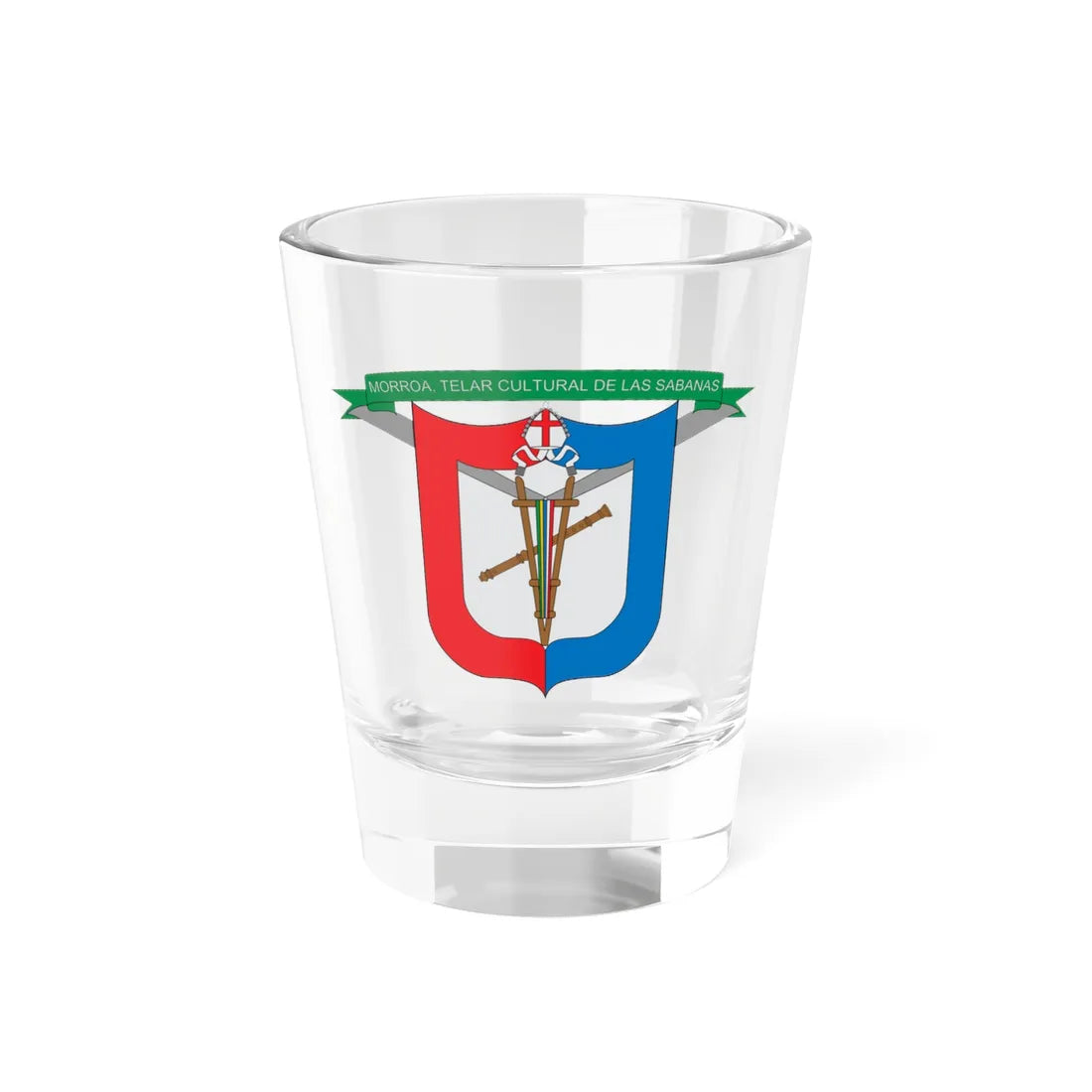 Escudo de Morroa (Colombia) (Coat of Arms) Shot Glass 1.5oz 1.5oz - Go Mug Yourself
